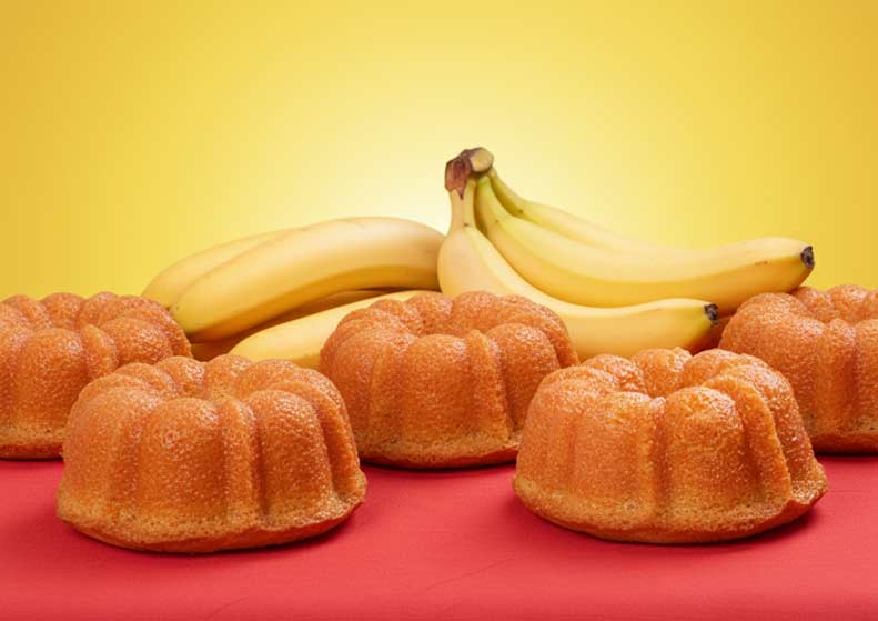 Ripe Banana Rum Cake Mini 4 pack